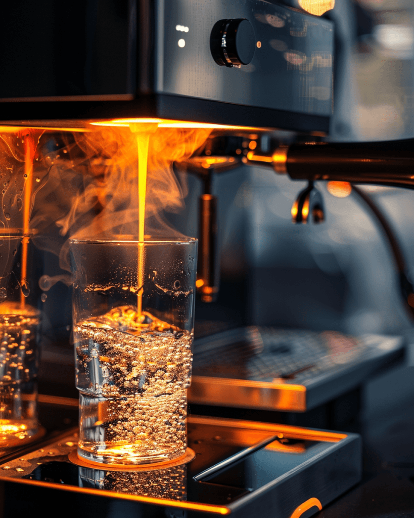 Розумна кавомашина зі скляним корпусом