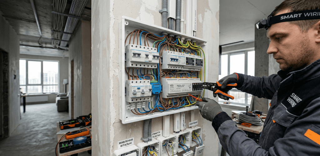 Проводка в смарт квартирі