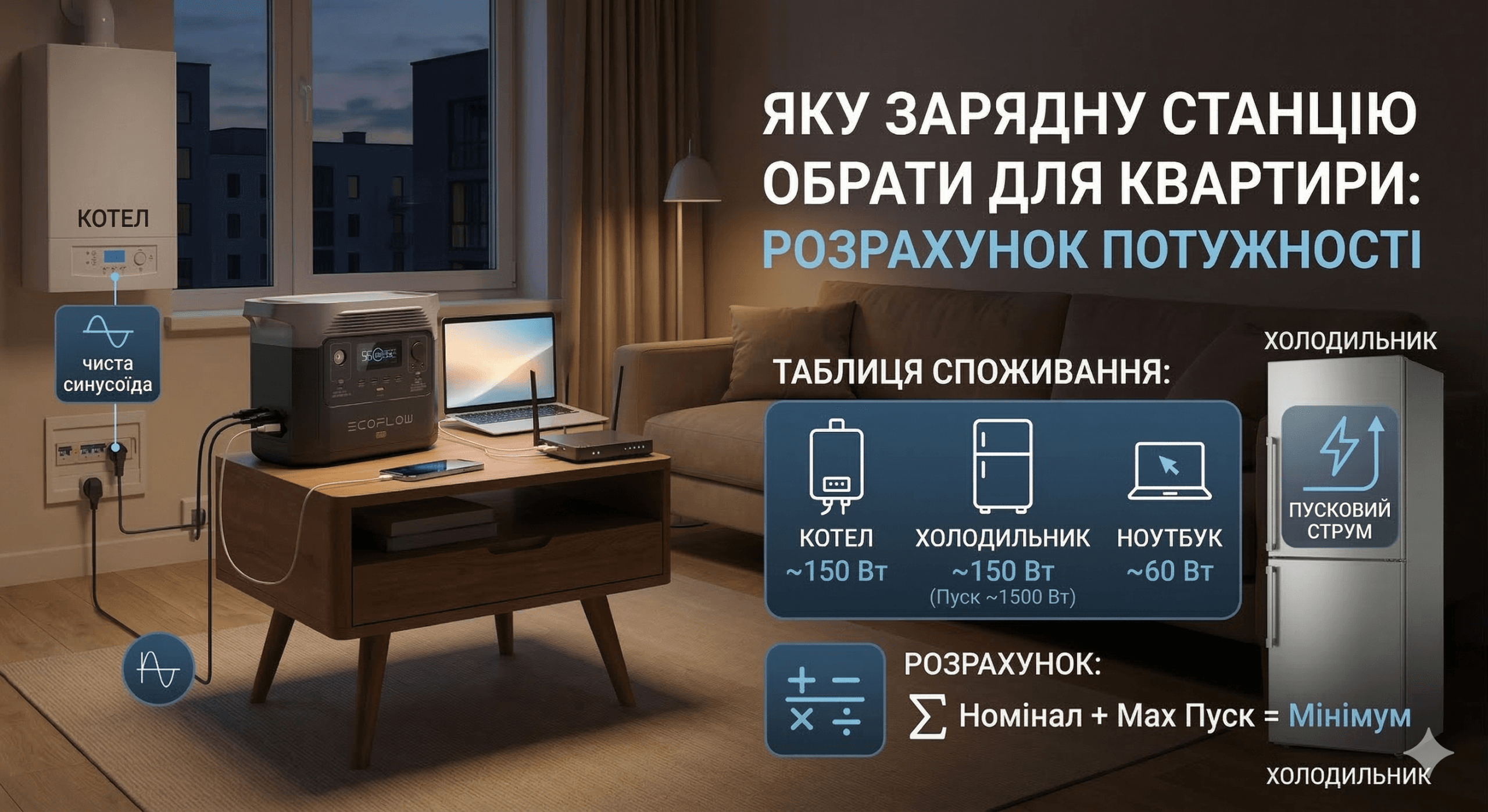 Яку зарядну станцію обрати для квартири