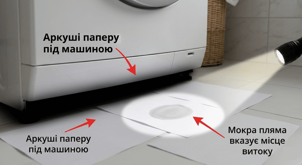 Electrolux i30 шланг або помпа де шукати витік — метод паперового тесту мокра пляма місце протікання