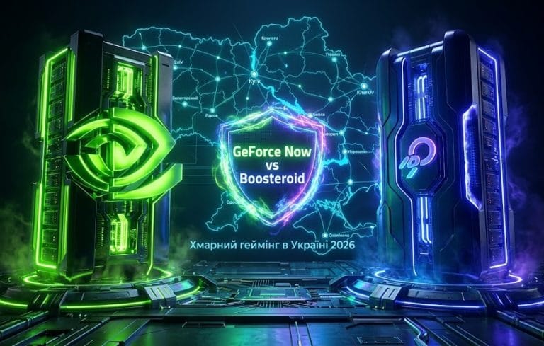Порівняння хмарного геймінгу GeForce Now та Boosteroid в Україні 2026.