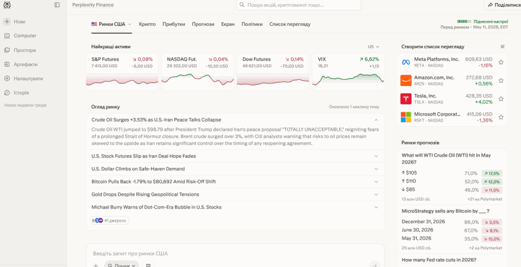 Perplexity Finance